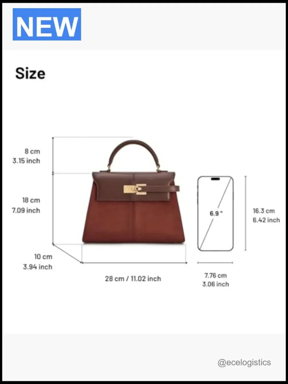 Large Vegan Leather Top Handle Satchel with Crossbody Strap